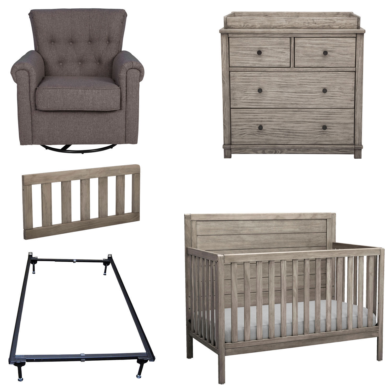 Crib and shop changing table bundle