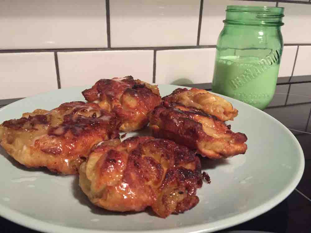 pumpkin pie spice apple fritters