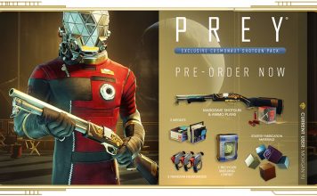 Pre-order Prey online to receive the Cosmonaut Shotgun Pack