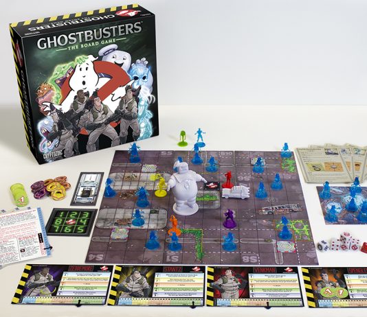 Shot of the Ghostbusters Board Game by Cryptozoic