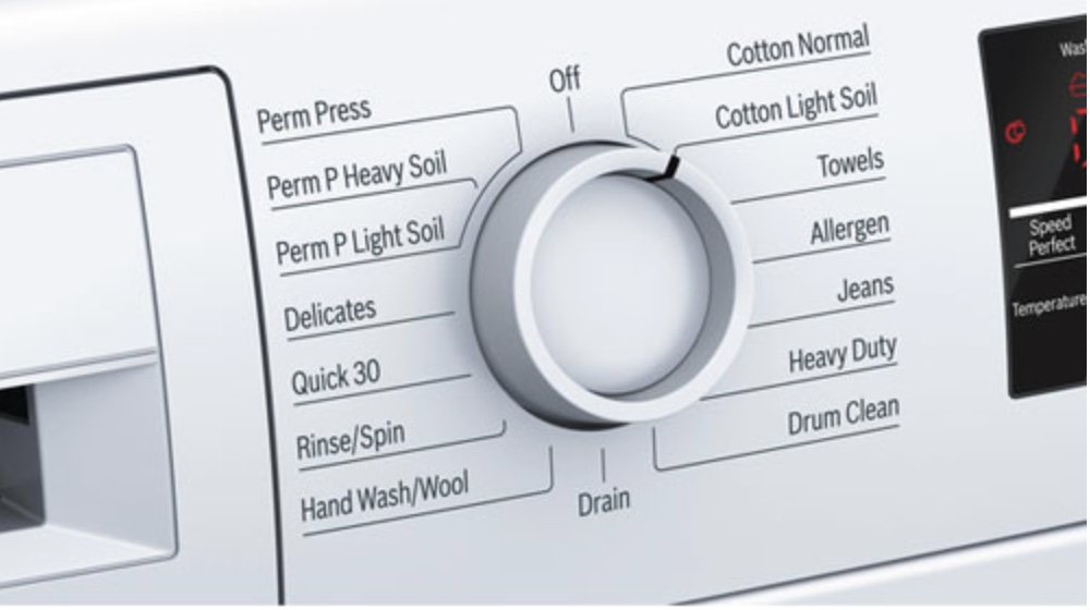 features on washing machine