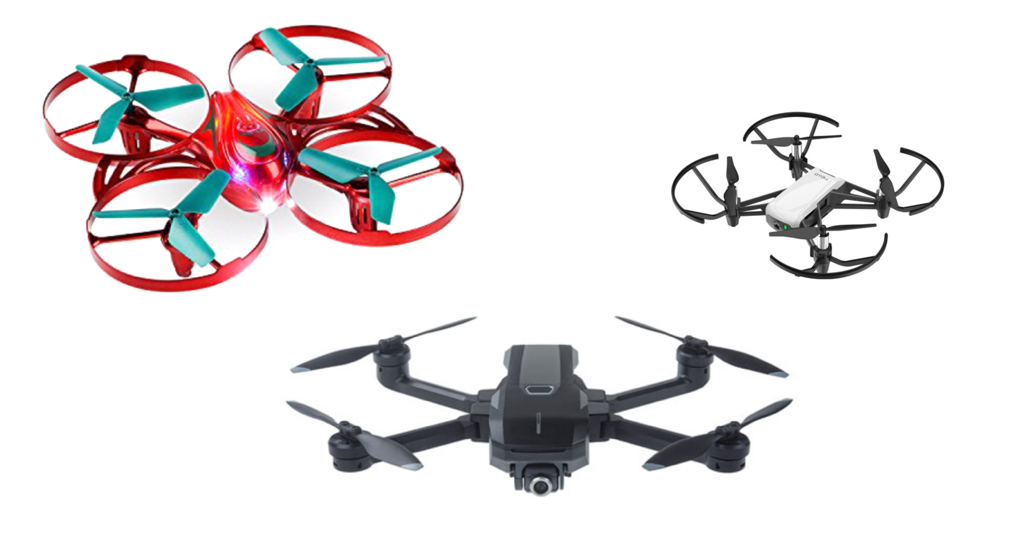 Drones Explained by Grade: Toy, & Professional.
