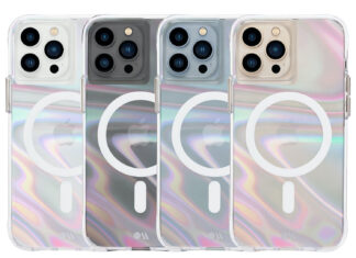 Case-Mate Soap Bubble Fitted Hard Shell Case with MagSafe for iPhone 13 Pro - Iridescent Clear