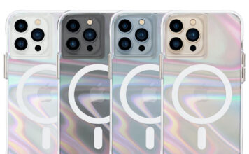 Case-Mate Soap Bubble Fitted Hard Shell Case with MagSafe for iPhone 13 Pro - Iridescent Clear
