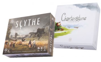 Charterstone and Scythe are great leisure board games for autumn