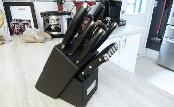 cuisinart elite pro knife set - side view