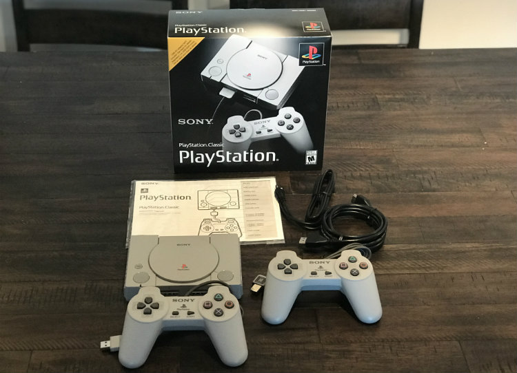 Sony Playstation Classic Console with 20 Playstation Games Pre-Installed  Holiday Bundle, Includes Final Fantasy VII, Grand Theft Auto, Resident Evil