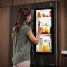moving day - lg instaview fridge