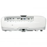 The Epson 4010 home theatre projector from the back on a white background. 3 HDMI and 1 VGA inputs are visible.