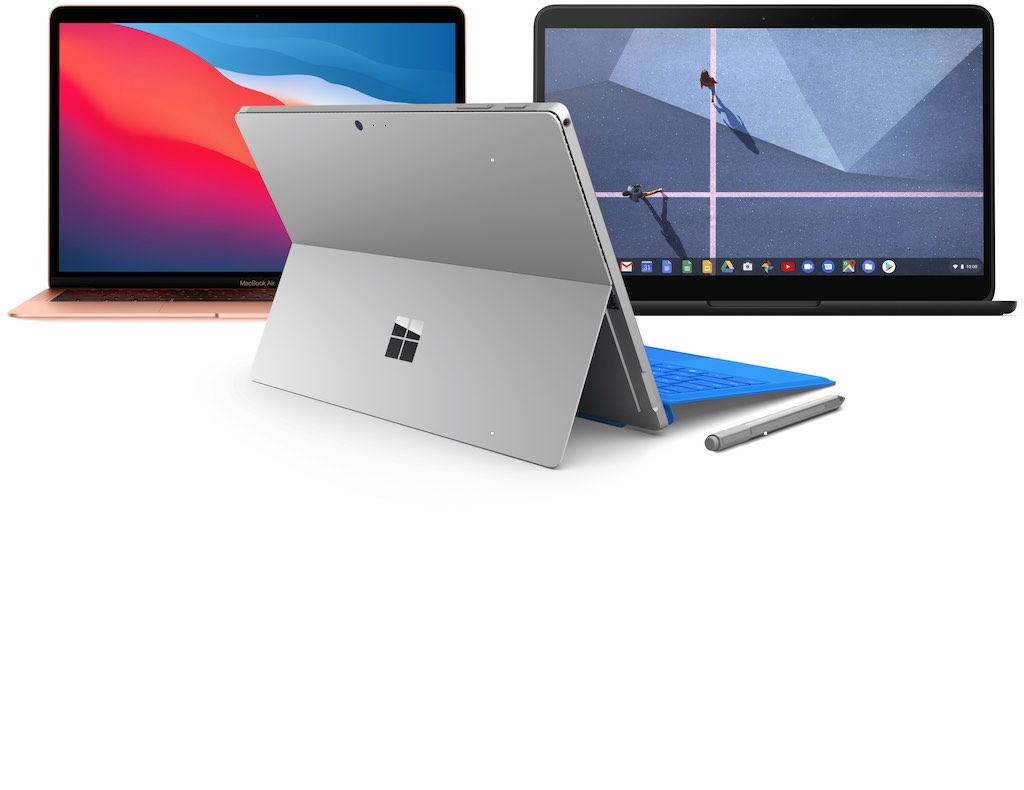 Chromebook, MacBook или ноутбук с Windows