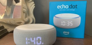 amazon, echo dot, clock, review