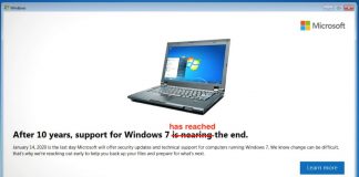 Windows 7 support is over