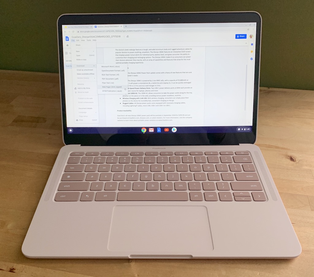 Google Pixelbook Go Not Pink Review Best Buy Canada