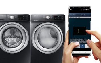 Samsung smart washer and dryer