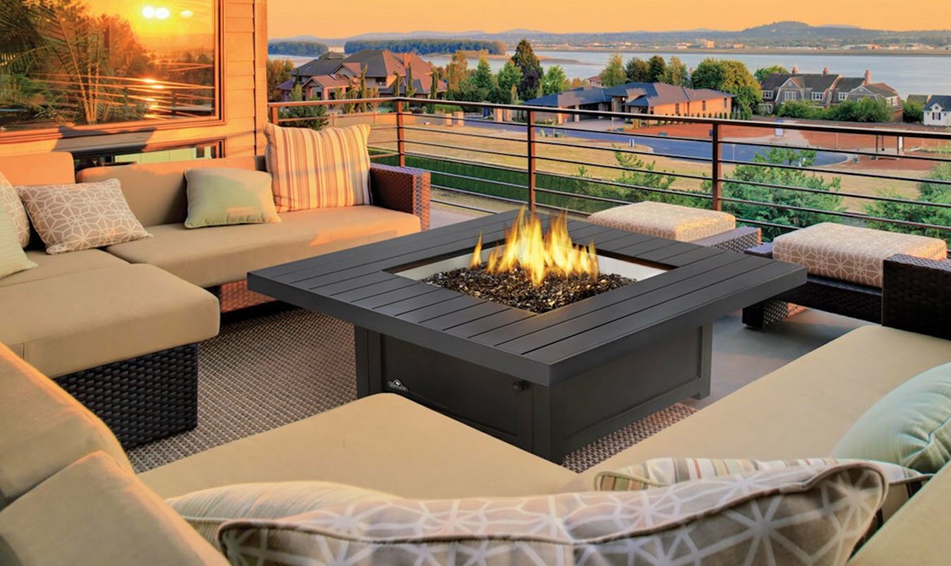 Patio flame table