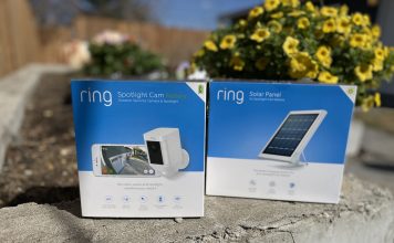 Ring spotlight cam, solar panel review