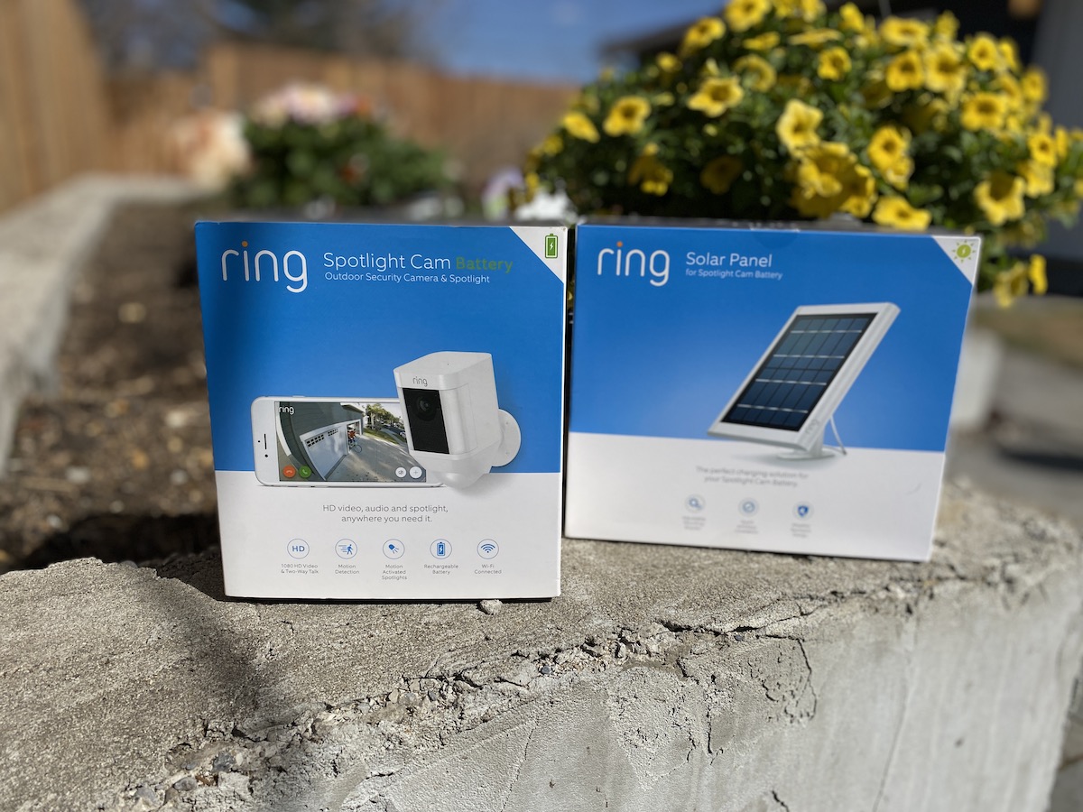 Ring spotlight cam, solar panel review