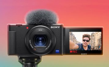 A photo of the Sony ZV-1 vlogging camera