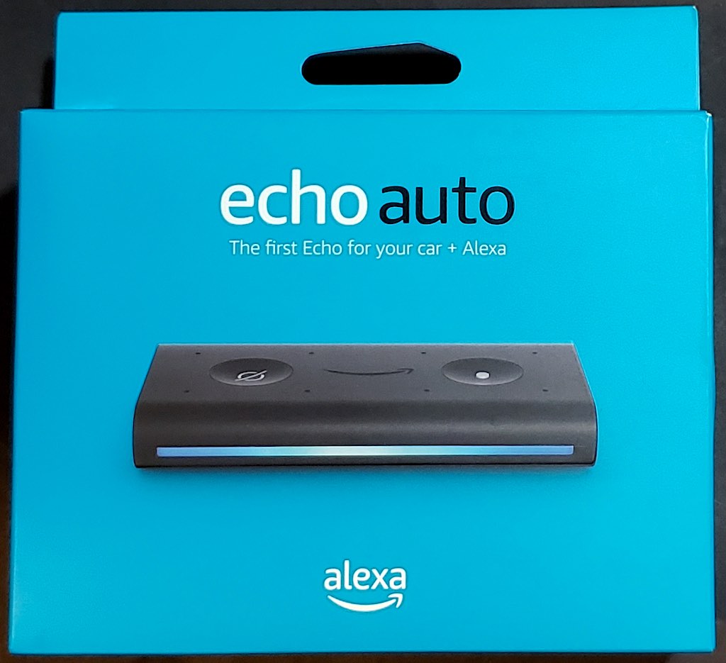 Echo Auto Alexa Smart Assistant for Vehicle Car  Alexa Open  Box!