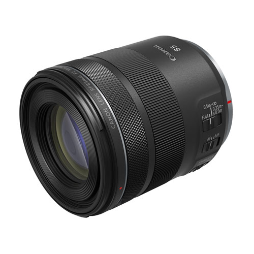 A photo of the Canon RF 85mm f2 Macro IS STM lens