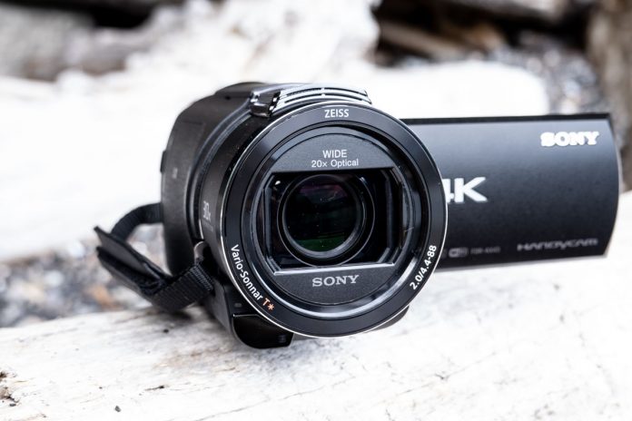 A photo of the Sony FDR-AX43 Handycam