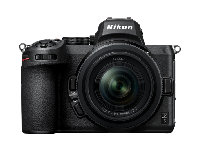 A photo of the front of the new Nikon Z 5