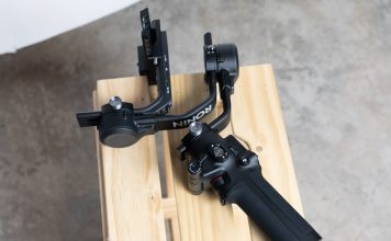 A photo of the DJI RSC2 camera stabilizer