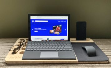 working from home with a Microsoft Surface Pro