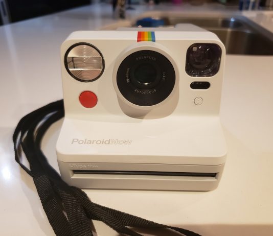 image of the Polaroid Now camera