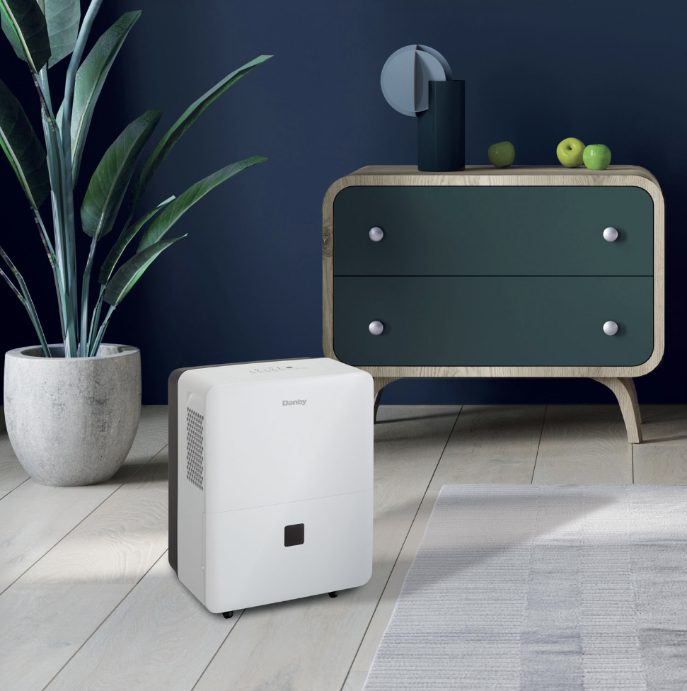 Danby dehumidifier on floor