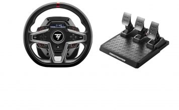 Thrustmaster t248 racing wheel and 3 pedal set