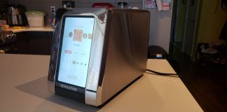 Revolution Toaster with touchscreen on