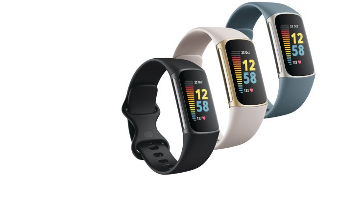 Fitbit Charge 5 in three colours