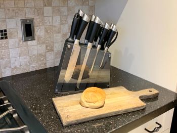 Cuisinart 11-Piece Cutlery Set and Cutting Board (Black)