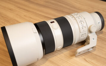 A photo of the Sony 70-200mm f/2.8 lens