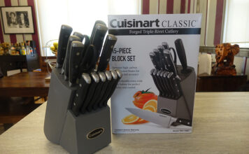 Cuisinart knife block set with box