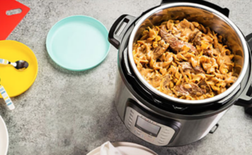 Overhead view of Instant Pot