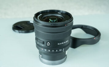 A photo of the Sony FE 16-35mm f/4 G lens