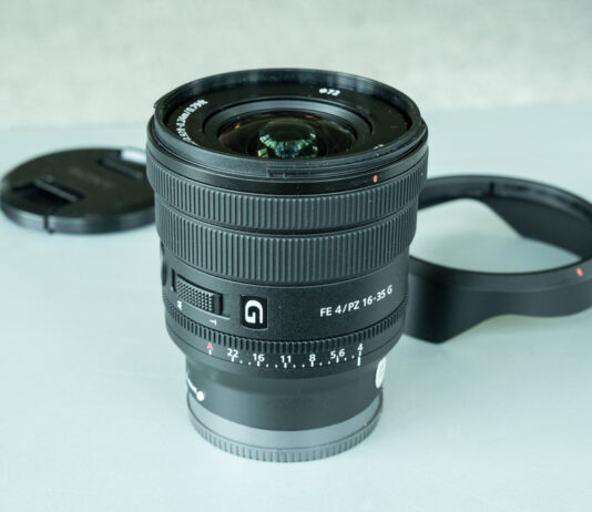 A photo of the Sony FE 16-35mm f/4 G lens