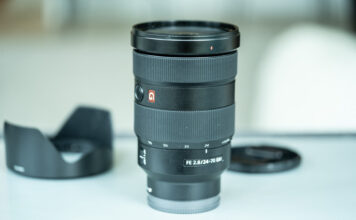 A photo of the Sony FE 24-70mm f/2.8 GM lens