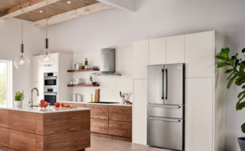 Lifestyle image of Bosch refrigerator in a kitchen