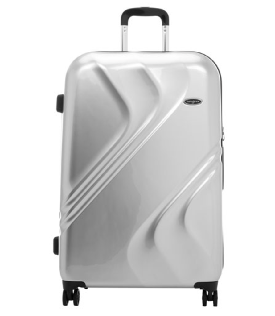 Silver suitcase