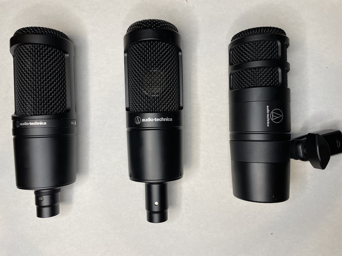 AT2020, AT2035, and AT2040 Audio-Technica microphones review