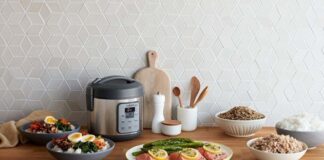 Instant Pot with food cropped.