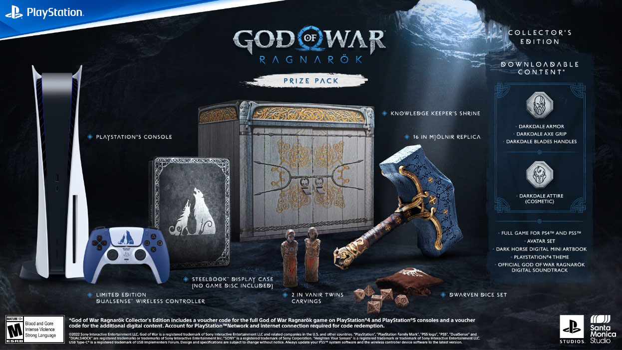 Enter for a chance to win a unique God of War Ragnarok PS5 prize pack