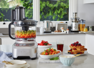 Breville Sous Chef food processor with dishes
