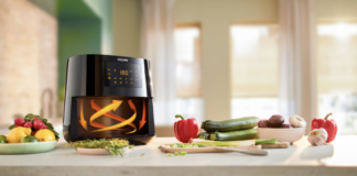 Philips air fryer with vegetables