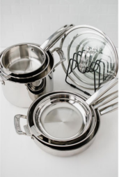 Cuisinart Nesting 11-Piece Stainless Steel Cookware Set