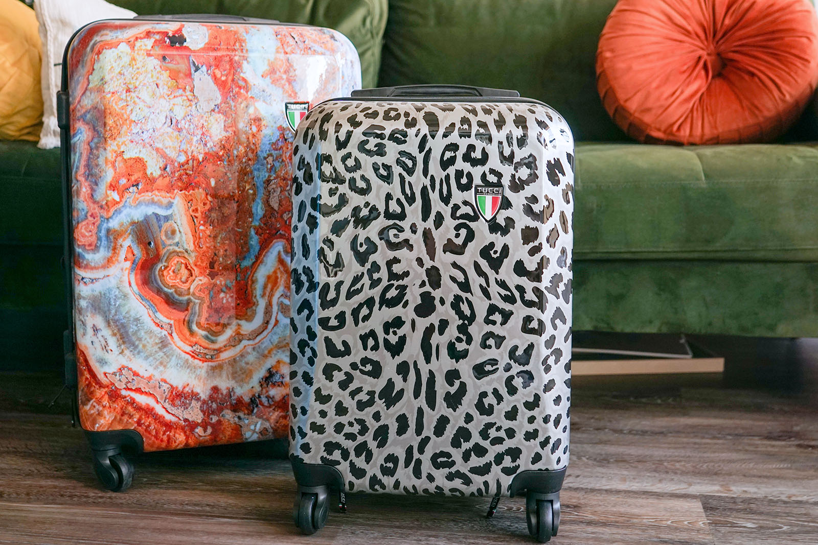Trendy Suitcase Shaped Box Bag, Leopard Pattern Crossbody Bag
