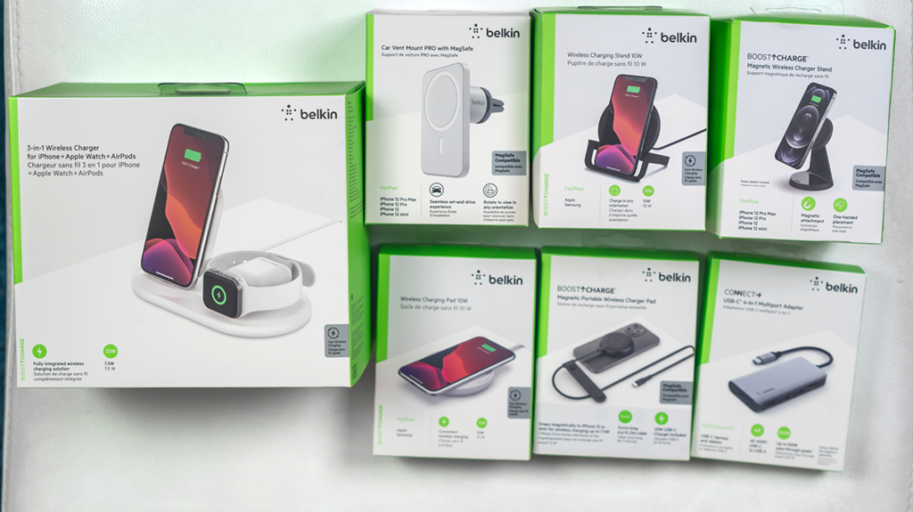 Chargeur MagSafe sans fil 2-en-1 pour iPhone, Belkin